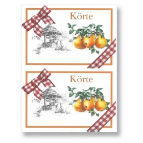 Etichetă pere conserve 8 buc