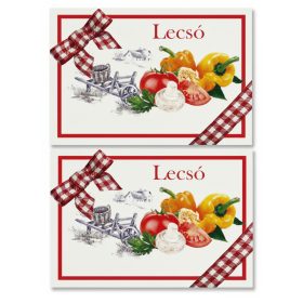 Etichetă conserve Lecsó 8 buc