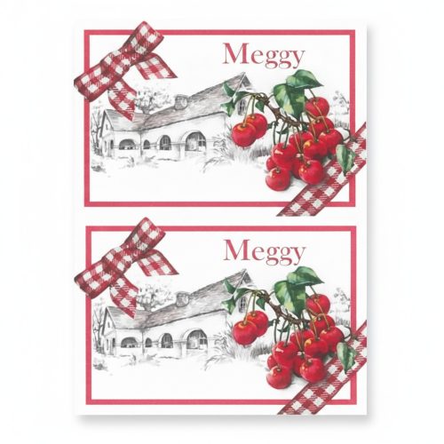 Eticheta cirese conserva 8 buc