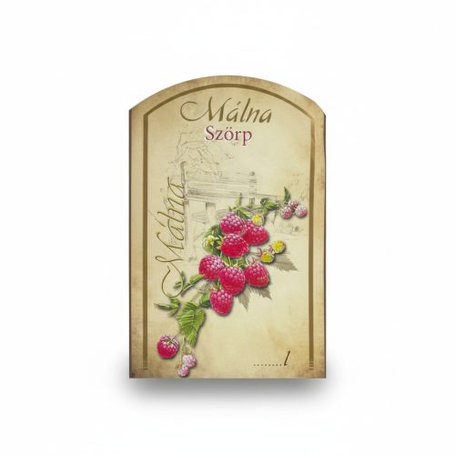 Eticheta sirop de zmeura 10 buc