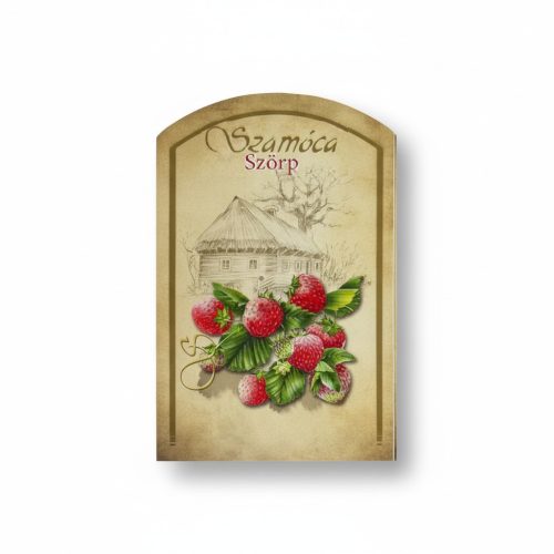 Eticheta sirop de capsuni 10 buc