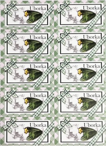 Etichetă conserve de castraveți 10 buc