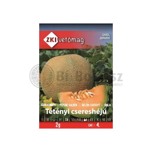 Seed ZKI category 4 Yellow melon/ Tétényi cherry skin
