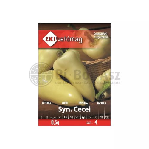Vetőmag ZKI 4. kategória Paprika/ Syn. Cecei