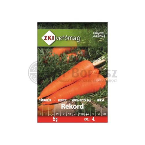 Vetőmag ZKI 4. kategória Sárgarépa/ Rekord