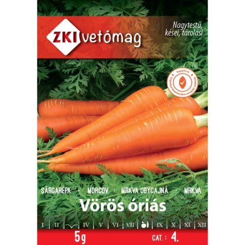 Vetőmag ZKI 4. kategória Sárgarépa/ Vörös óriás