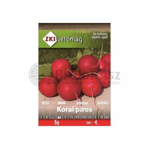 Vetőmag ZKI 4. kategória Retek/ Korai piros