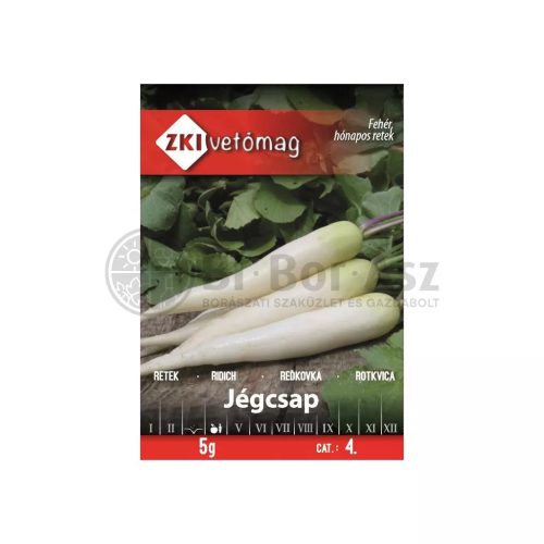 Vetőmag ZKI 4. kategória Retek/ Jégcsap