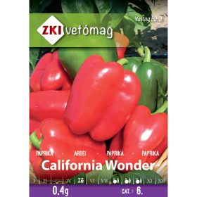 Vetőmag ZKI 6. kategória Paprika/ California Wonder