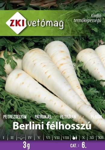 Vetőmag ZKI 6. kategória Petrezselyem/ Berlini Félhosszú