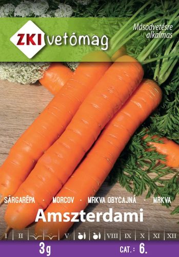 Vetőmag ZKI 6. kategória Sárgarépa/ Amszterdami