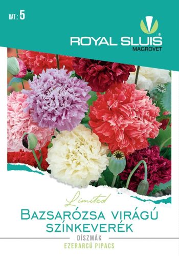 Vetőmag Royal Prémium 5. kategória Díszmák/ Bazsarózsa Virágú Színkeverék