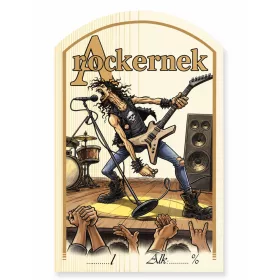 Etikett mit Schnaps für 10 (gebogene) Rocker