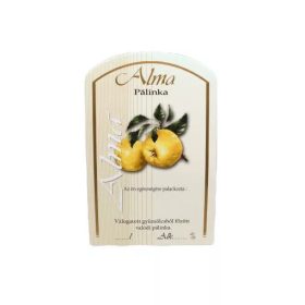 Címke pálinkás 10 db-os (íves) Sárga alma