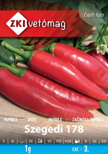 Vetőmag ZKI 3. kategória Paprika/ Szegedi 178