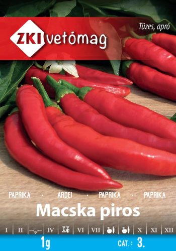 Vetőmag ZKI 3. kategória Paprika/ Macska piros