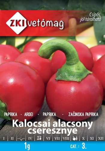 Vetőmag ZKI 3. kategória Paprika/ Kalocsai alacsony cseresznye