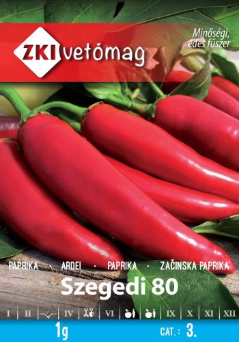 Vetőmag ZKI 3. kategória Paprika/ Szegedi 80