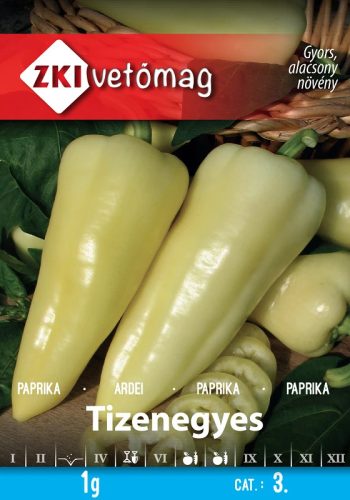 Vetőmag ZKI 3. kategória Paprika/ Tizenegyes