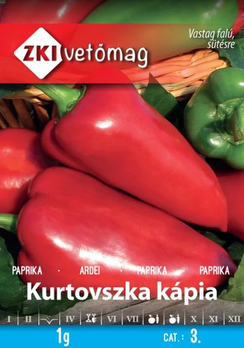 Vetőmag ZKI 3. kategória Paprika/ Kurtovszka Kápia