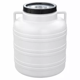   Kunststofffass 40 Liter mit Schraubverschlusswagen Weiß 1,1 kg