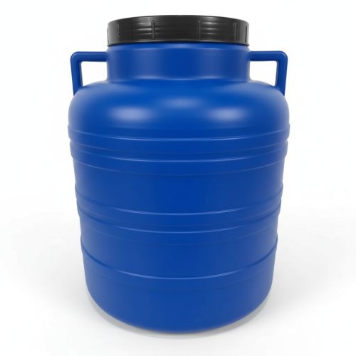 Bačva plastična 5 litara s poklopcem na zavrtanje s ušicama plava 0,17 kg
