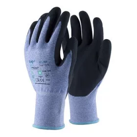   Rukavice od pjenastog hrapavog lateksa plave/crne TOP RCL001-9 vel.