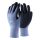 Kesztyű habosított érdesített latex mártás kék/fekete TOP RCL001-9-es méret