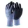 Kesztyű habosított érdesített latex mártás kék/fekete TOP RCL001-9-es méret