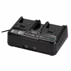   Încărcător Dedra pentru baterii de 18V cu două sloturi SAS+ALL (DED7038V)