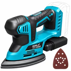   Dedra akkumulátoros deltacsiszoló 18 V 140×140×93 mm akku és töltő nélkül (DED7063)