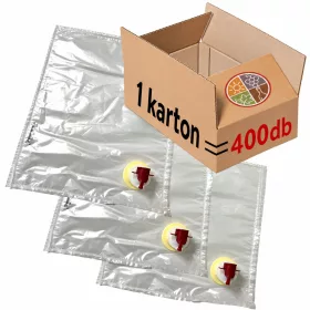   1 Karton (400 Stück) - BAG IN BOX transparenter Beutel 5 Liter /Heißabfüllung/ - bis zu 80C° - /MEL/VTP/H Smurfit