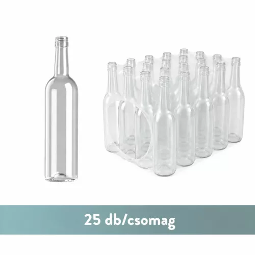 BP Bordolese Castle F színtelen BVS 0.75 liter 319 mm - (25db/csomag)