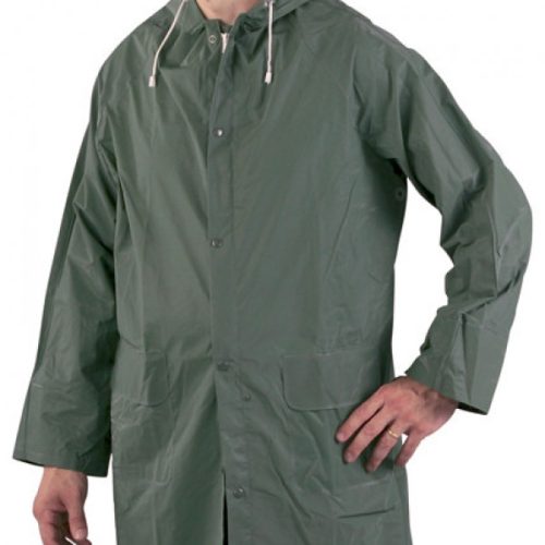 Raincoat with zipper and patent, PVC size: XL (50402)