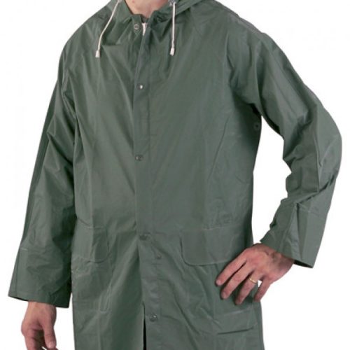 Raincoat with zipper and patent, PVC size: XXL (50403)
