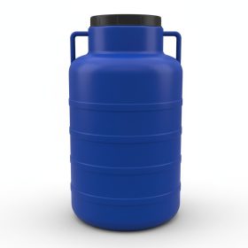   Bačva plastična 60 litara s poklopcem na zavrtanje s ušicama plava 1,33 kg