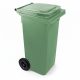 Coș de gunoi 120 litri pe roți Verde