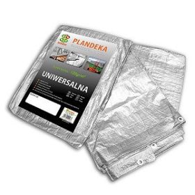 Tarpaulin 5x8m waterproof silver 120 g