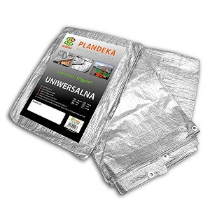 Ponyva 5x8m vízálló ezüst 120 g