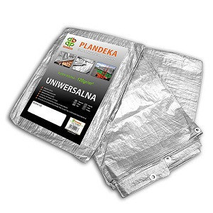 Tarpaulin 5x8m waterproof silver 120 g