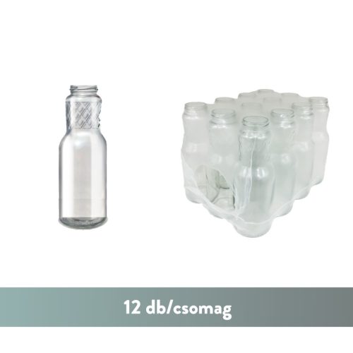 Sticla de suc de fructe 1 litru incolor TO53 MD IMP (pachet de 12)