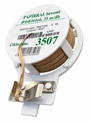 Binding natural paper 25m/pack. 0.058kg with cutter (3507)