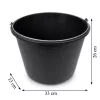 Găleată 20 litri Plastic cu mâner metalic Pob