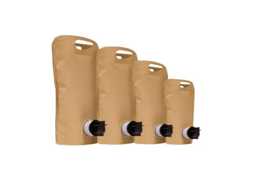 BAG IN BOX hordozható Barna natúr 3L (Stand Up Pouch)