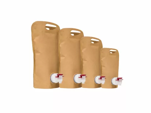BAG IN BOX powdertable Brown natural 3L (Stand Up Pouch)