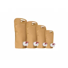 BAG IN BOX tragbar Braun natürlich 5L (Stand Up Pouch)