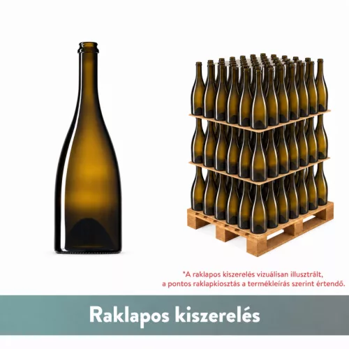 Alienor CH pezsgőspalack 0,75 liter, 300 mm, 13 g/l – uvag (V 8005523, 9012066) – 726 db