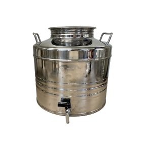 Kanna (M) Inox füles  30 literes, csappal (38cm)