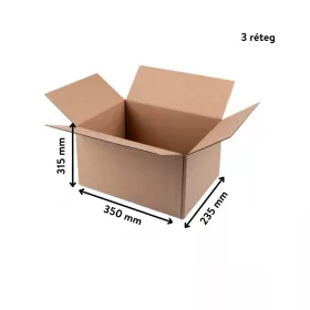   Kartondoboz 350x235x315 mm – 3 rétegű extra erős szállítási doboz