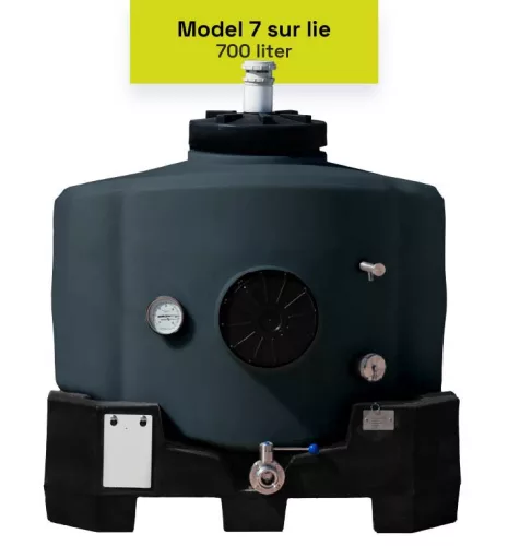 EvoCask lélegzőtartály 700 literes keret nélkül Szürke (Model 7 Sur Lie)